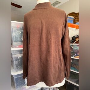 Joan Rivers Brown Long Sleeve Sweater